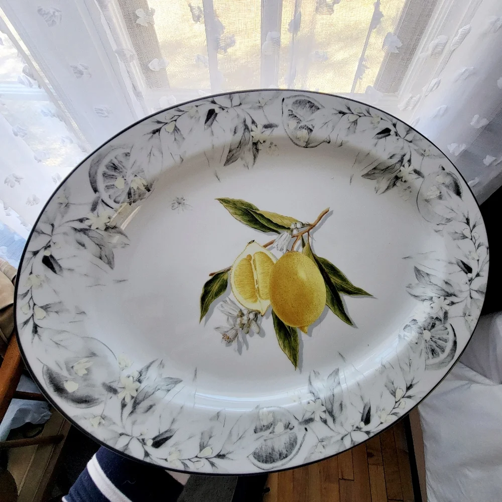 Williams Sonoma Large Lemon Serving Tray Platter